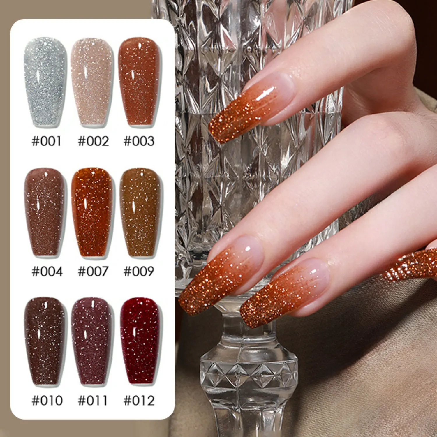 

12 шт., гель-лак для ногтей, сломанная звезда, камень, городские сломанные бриллианты, гель-лак для ногтей на Хэллоуин, популярный блестящий вечерние сломанный алмаз, дизайн ногтей