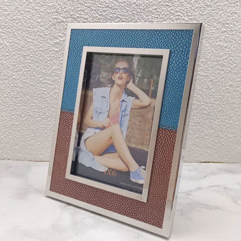 New style /6/7inches Metal Picture Frames Digital photo frame aesthetic decoration accessories for home decor