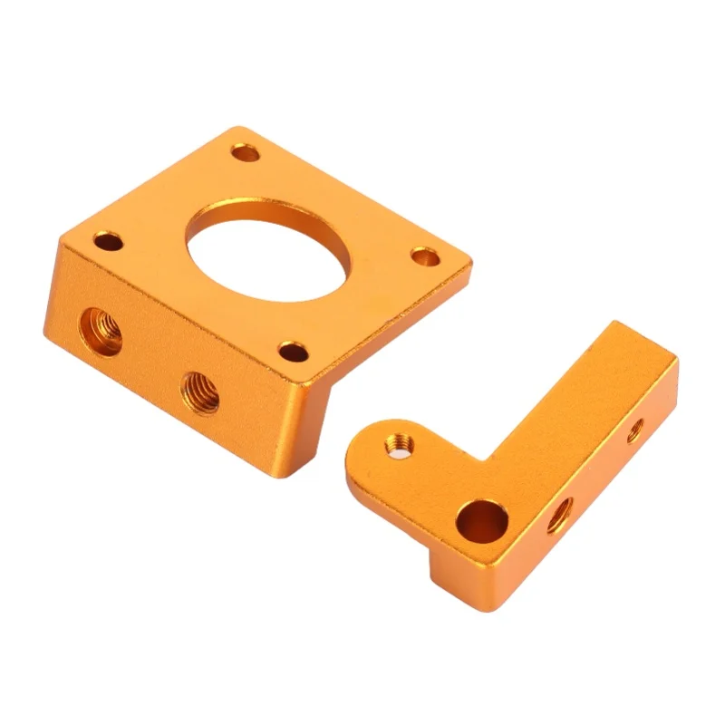 Extruder Bracket Aluminum Block Oxidation Sandblasting Extruders Mounting Block For 3D Printers Accessories DIY