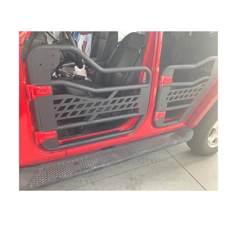 Steel Half Door With Locks And Side Mirror Covers For Jeep Wrangler JL