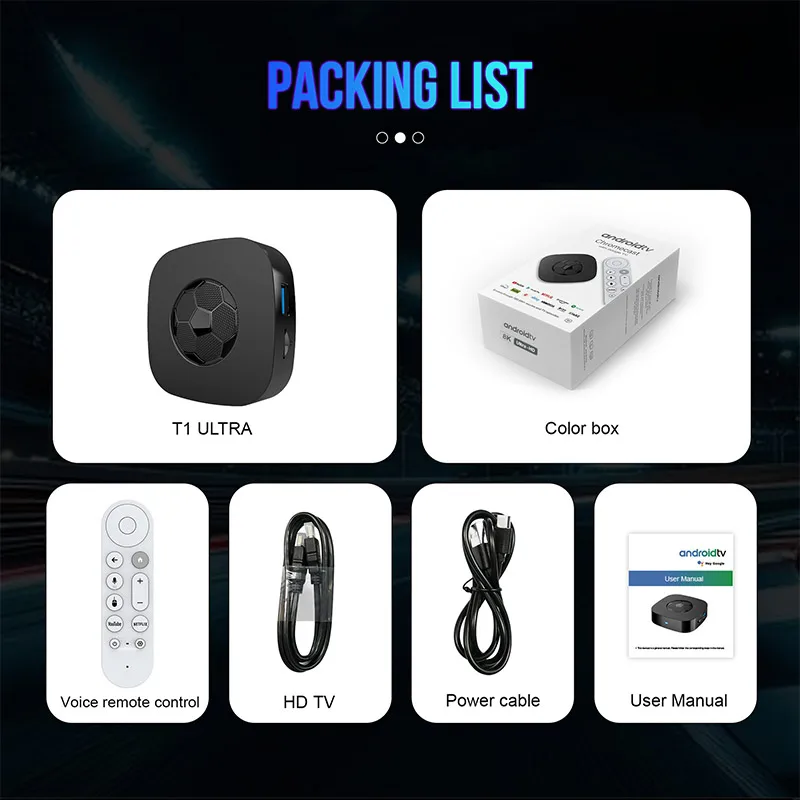 2026 T1 Ultra Global Version TV Box Quad Core H313 2GB+16GB 8K Dual Band WiFi6 BT5.4 Media Player Set Top Box For Android 14 New
