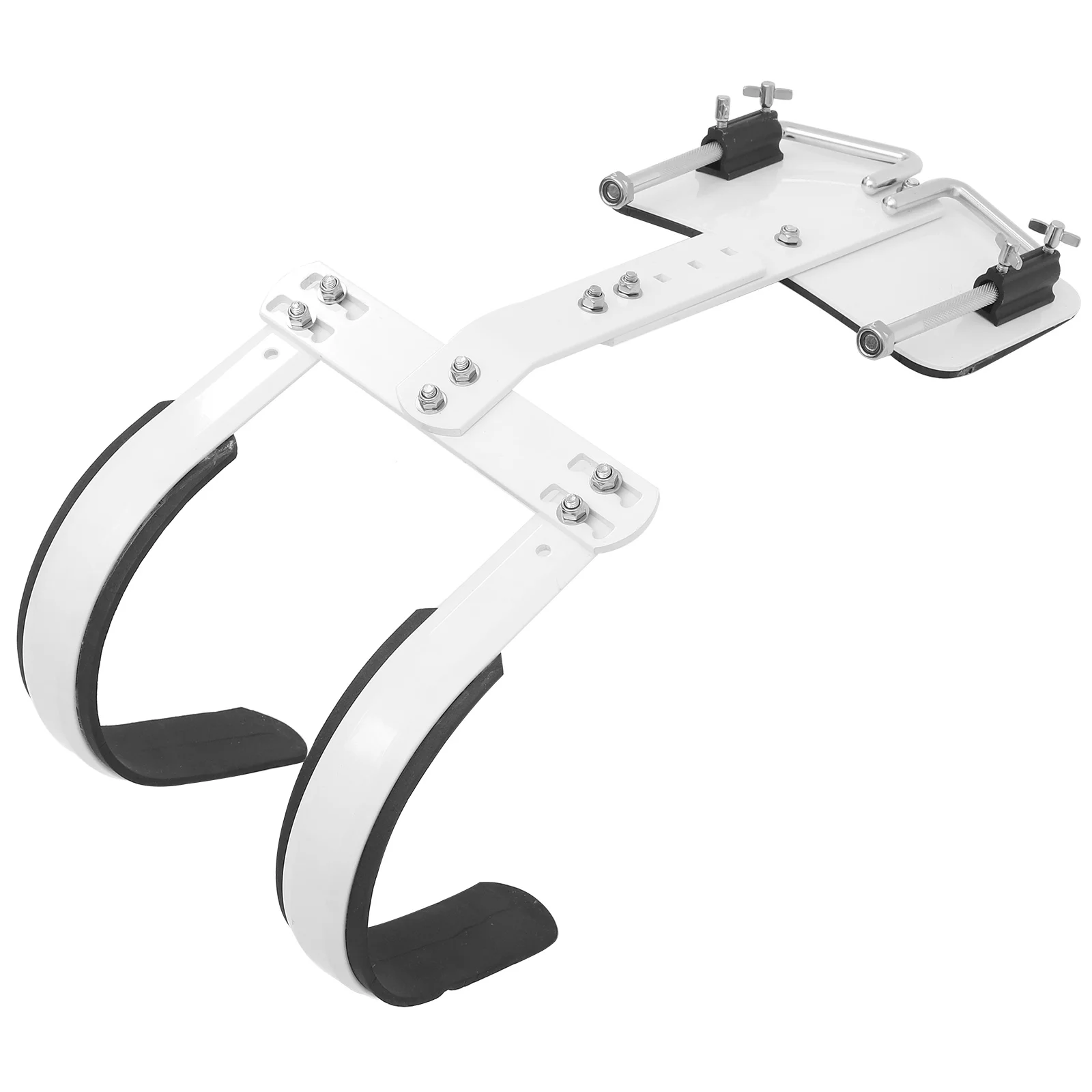 

Marching Bass Drum Shoulder Sling Belt Snare Back Stand Aluminum Alloy Carrier Strap White