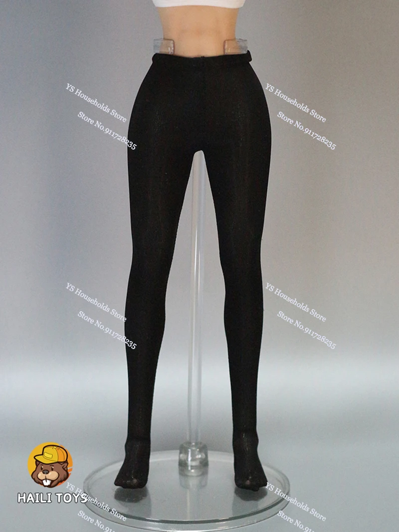 HAILI TOYS 1/6 Female Soldier Thin One Piece Bottoming Pants Mini Connected Foot Long Stockings Accessory For 12