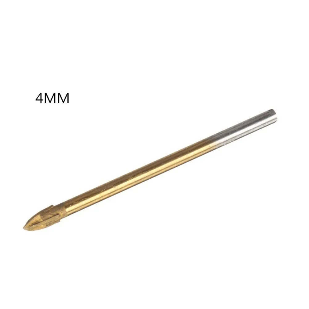 Cross Spear Point Head คาร์ไบด์แก้วเจาะบิตเหมาะสําหรับไม้คอนกรีตพลาสติกสําหรับอายุการใช้งานและความแม่นยําของผนัง