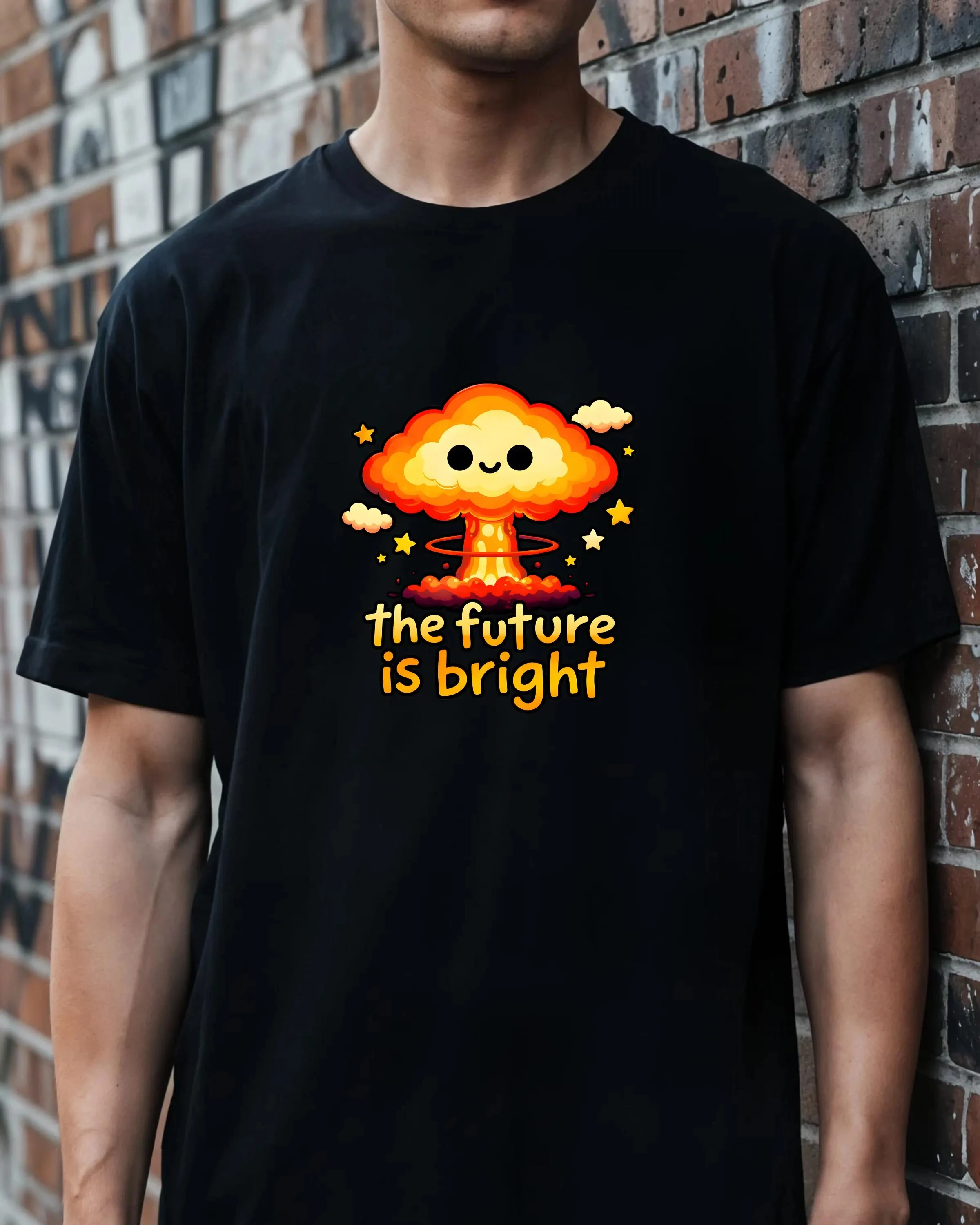 The Future Is Bright T-Shirt, Funny Dark Humor Shirt, Cute Nuclear Explosion Tee, Sarcastic Graphic Shirt, Funny Statement Tee
