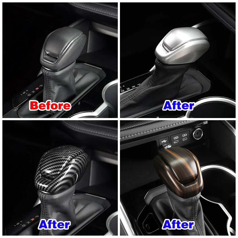 For Toyota Highlander 2020-2025 Interior Accessories Center Console Gear Shift Lever Knob Cover Trim Color Modify Change Sticker