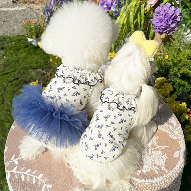 Ropa de verano para perros: vestido tutú floral Chihuahua - imagen 3