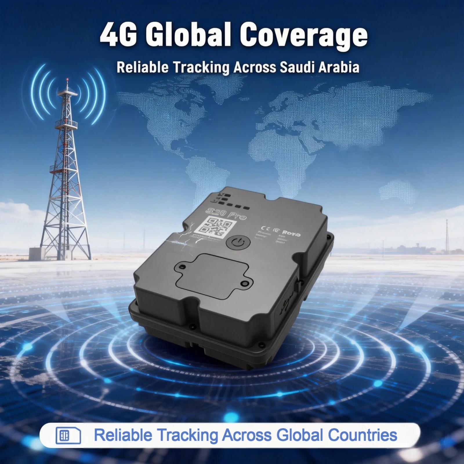 4G GPS Tracker for Cargo & Transport, Real-Time Shipment Tracking, 30+ Days Battery, Portable Wireless GPS with Alerts view 6