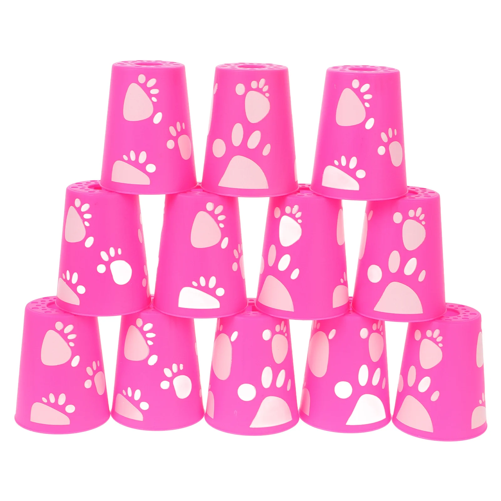 12pçs copos empilháveis, conjunto de copos de empilhamento rápido, material durável adequado para todas as idades, competições divertidas, eventos, atividades ao ar livre