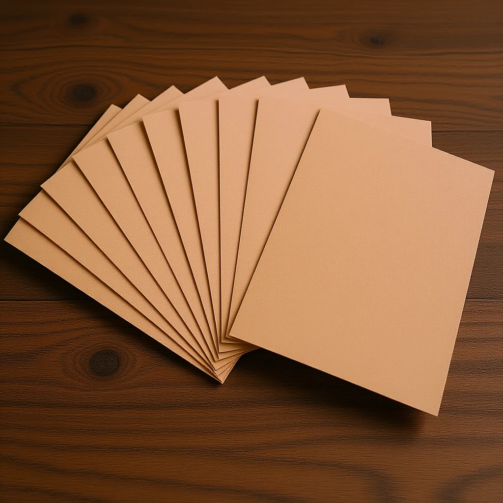 

10Pcs A4 Kraft Paper File Folder Paper Material Single Slot Document Organizer File Holder for Office Home School