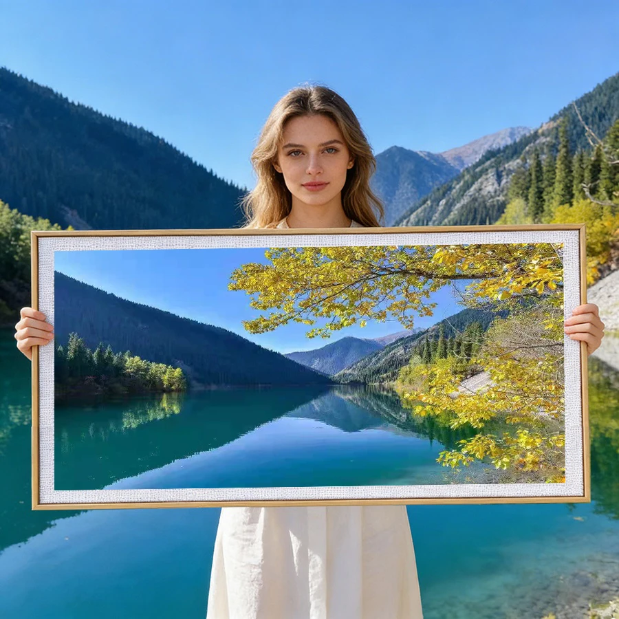 

2026 New style Printed Precision cross stitch Mountain Small Lake Scenery Cross Stitch Kits Embroidery Needlework