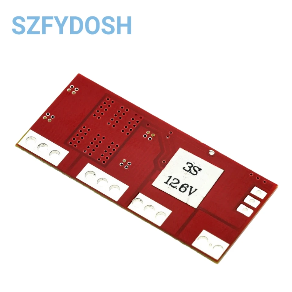 3S Li-ion Battery Protection Board - 30A, Auto Recovery, Supports 10.8V/12.6V, No Activation Required