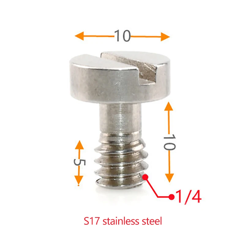 Lange Statiefschroef 1/4 Inch – 18mm – 11mm – Metalen Schroef Voor DSLR, Statief & Snellaadplaat – 2 Jaar Garantie