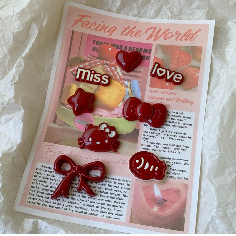 Sanrio аниме мультфильм Hello Kitty Star Bow милая 3D наклейка чашка ноутбук мобильный телефон автомобильная обувь сумки водонепроницаемый материал «сделай сам»