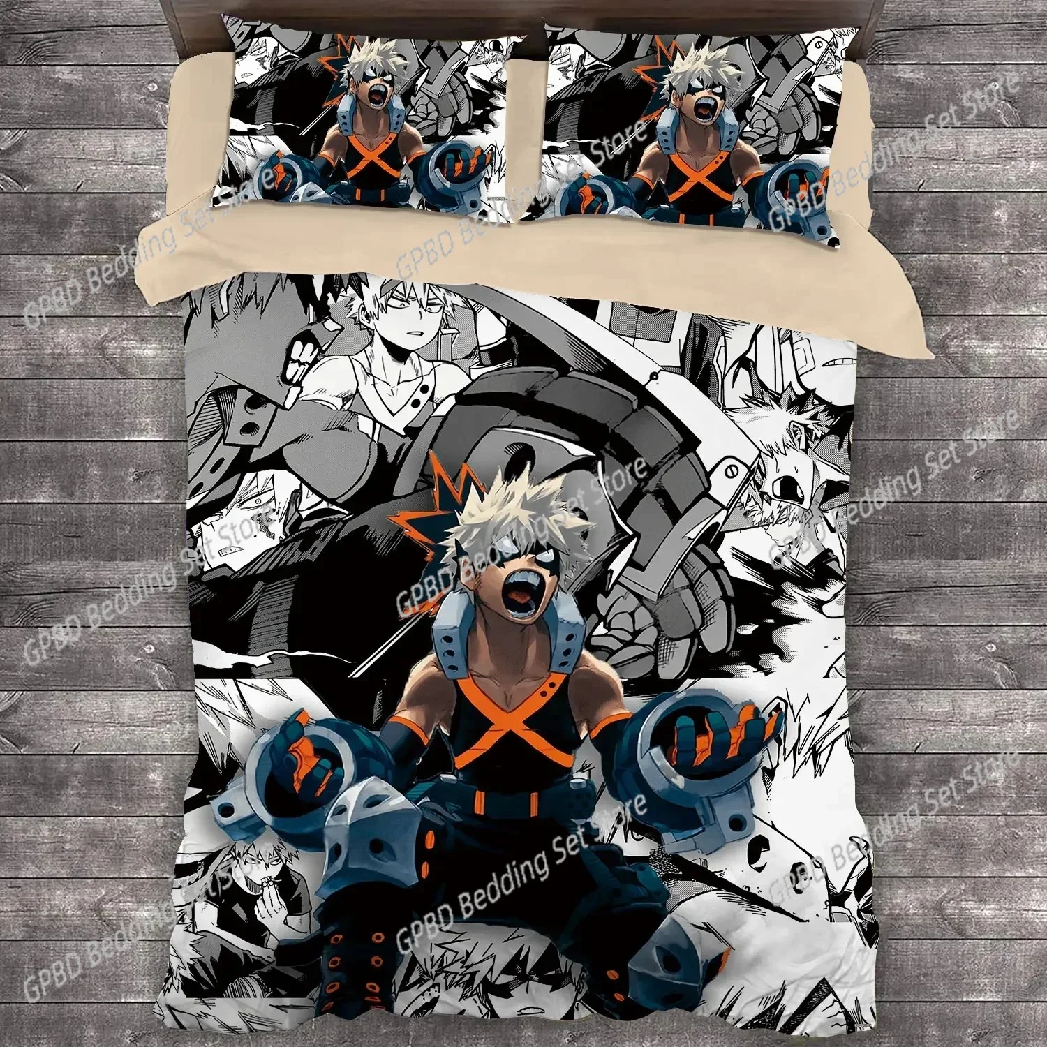 Anime My Hero Academia 3D NEW Duvet Cover Pillowcase Bedding Set Adult Boy Girl Bedroom Decoration Children Single Double Large