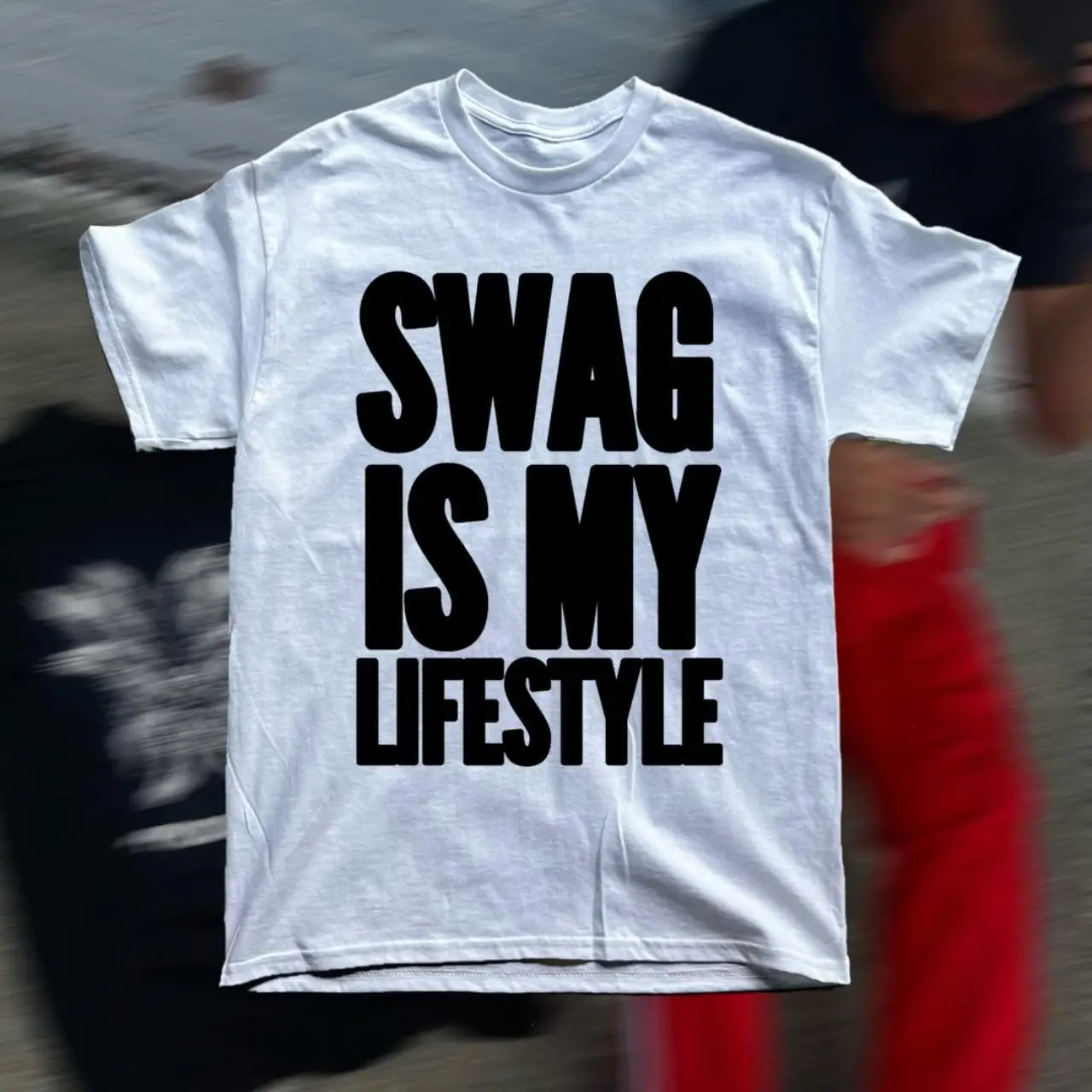 Camisetas Novas SWAG ISMY LIFESTYLE Primavera Verão Y2K Estilo Punk Americano Camiseta Retro Masculina com Estampa