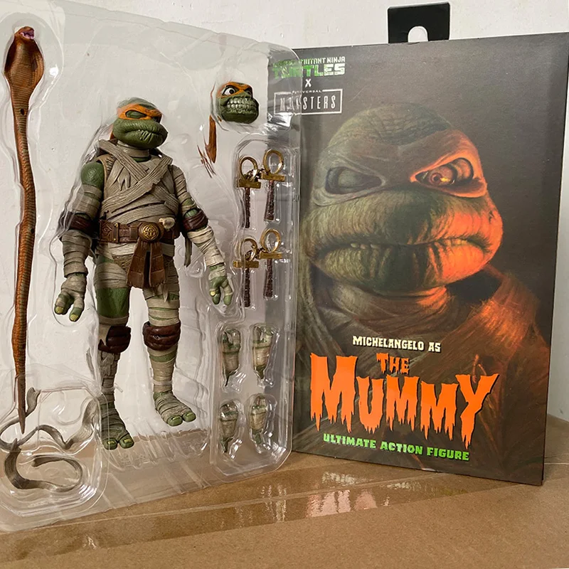 Mummy Cos Michelangelo Raphael as Frankenstein's Turtles Action Figure Model Toys Collection Doll Birthday Present For Kids