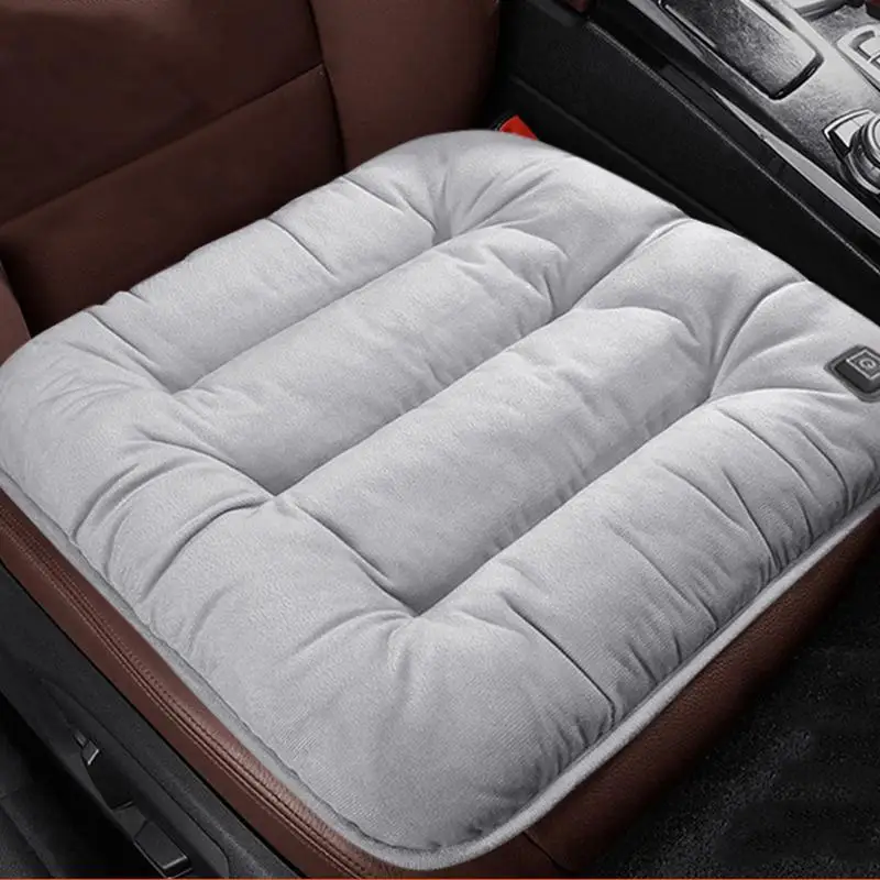 Heating Seat Cushion For Car Graphene Electric Car Seat Mat Plush Outdoor Heated Chair Cushions USB-Powered Massage Heat Seat