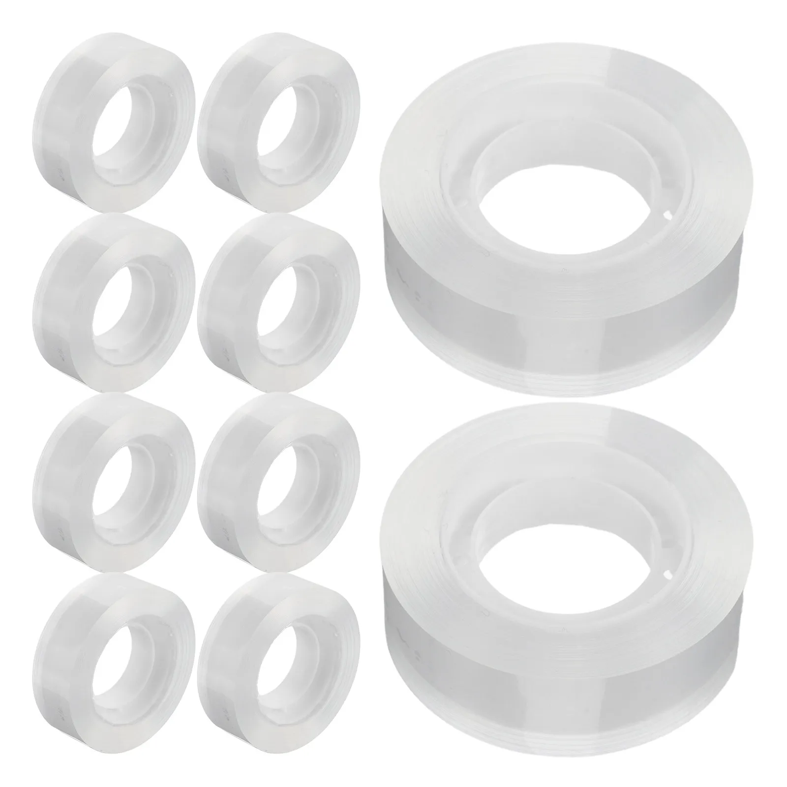 

48 рулонов по 18 мм: Прозрачные невидимые клейкие ленты-наполнители для диспенсера, портативные, легкие, для бесшовной коррекции