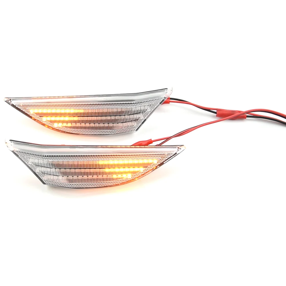 LED Dynamic Front Bumper Reflector Side Marker Light Turn Signal Lamps For Porsche 911 Carrera 991 Boxster 981 Cayman 982 GT2