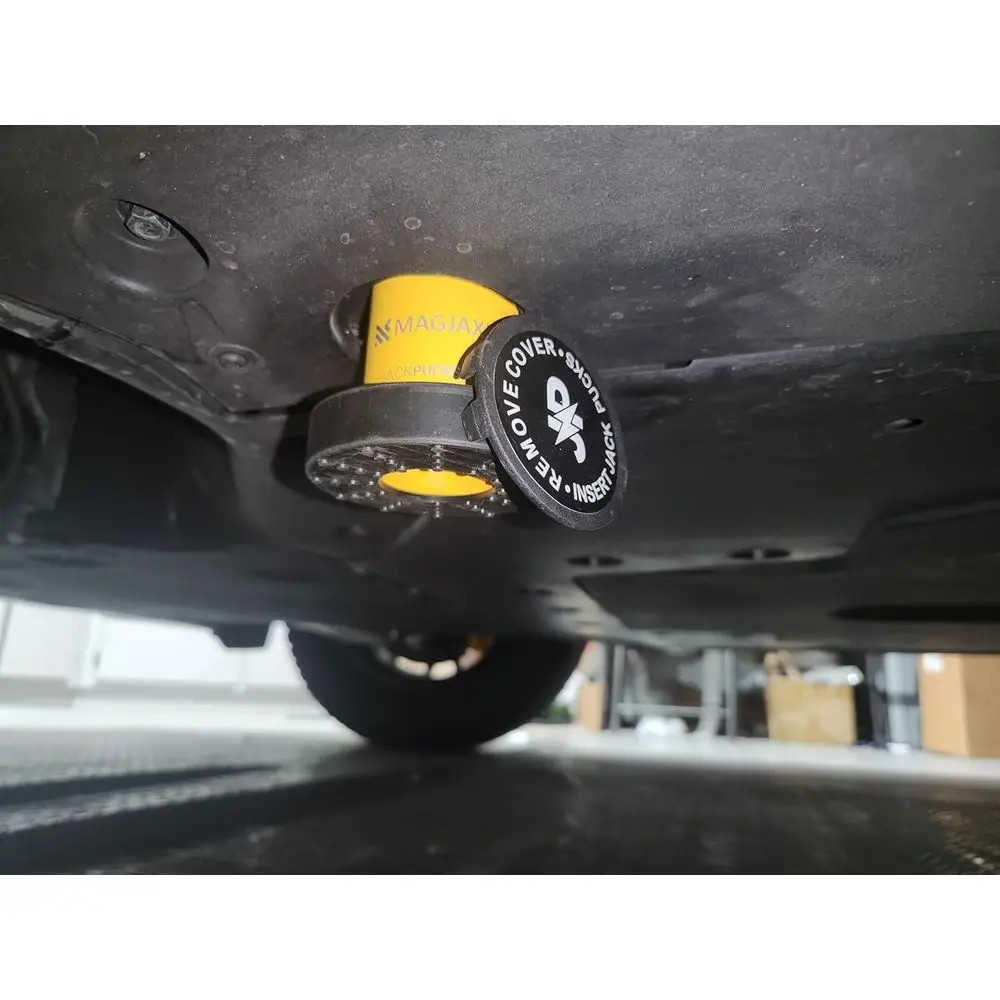 Magnetische Puck-adapterset met hoes met ritssluiting voor Rivian R1T en R1S - Geel