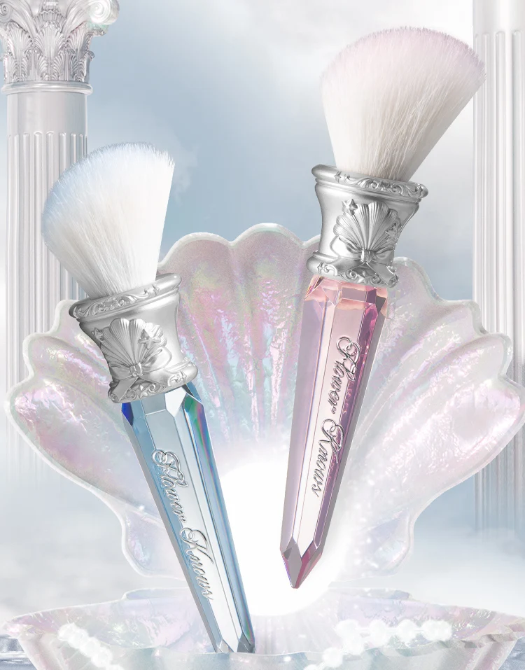 Flower Knows Shell Pearl Series Rouge-Pinsel, Wolle, loses Puder, Textmarker-Pinsel – Detail 5