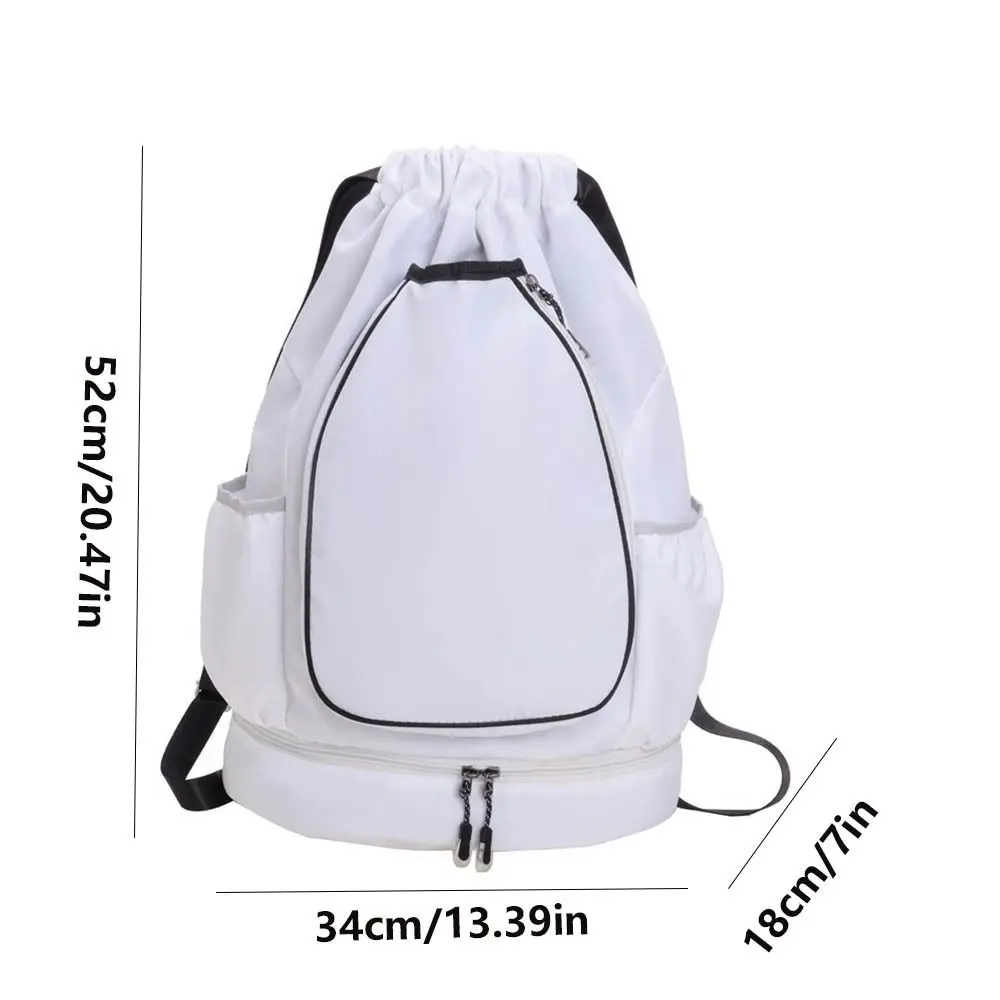 2 Rackets Tennis Racket Backpack Large Capacity Waterproof Gym Pack Adjustable Strap with Shoes Pocket Badminton Sports Bag