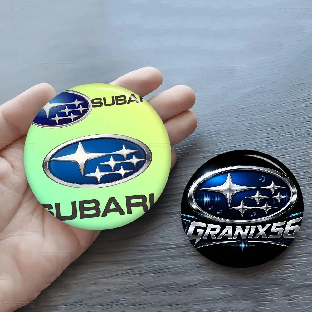 S-Subaru Customizable Soft Button Pin For Women Creative Jewelry Funny Badge Cartoon Lover Hat