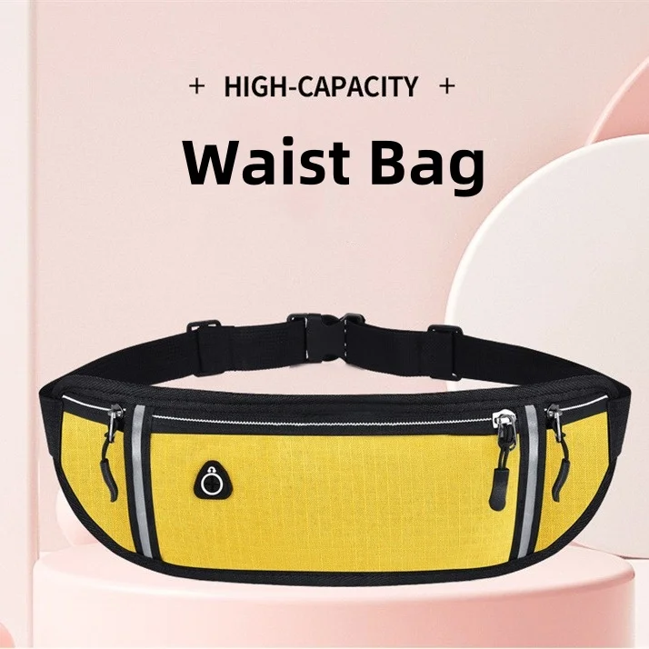 Running Waist Bag Sports Belt Pouch Mobile Phone Case Men Women Hidden Pouch Gym SportsBags Running Belt Waist Pack Professional