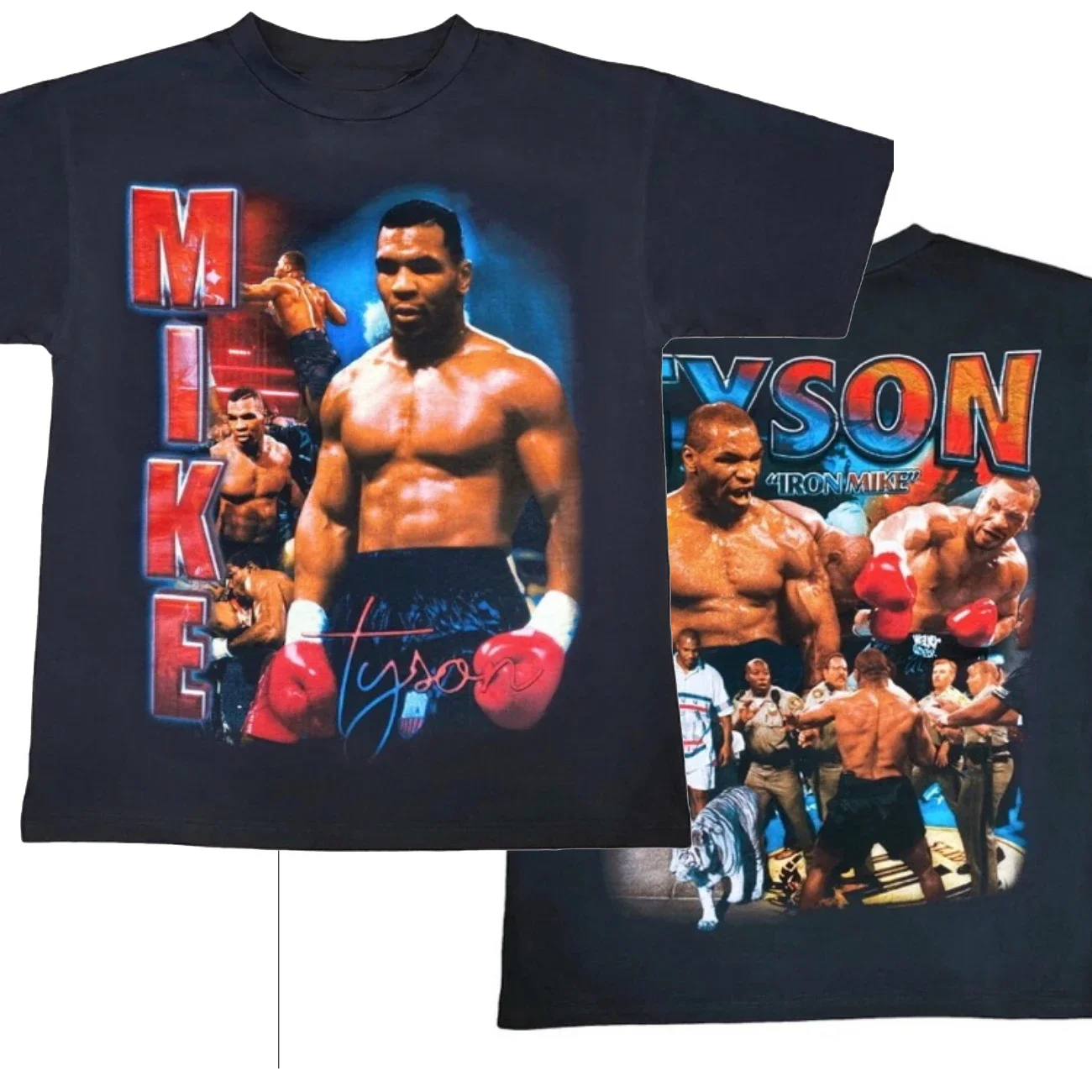 Boxing Champion Mike Tyson 90's Adult T-Shirt. Premium Cotton Short Sleeve O-Neck Mens T Shirt New S-3XL