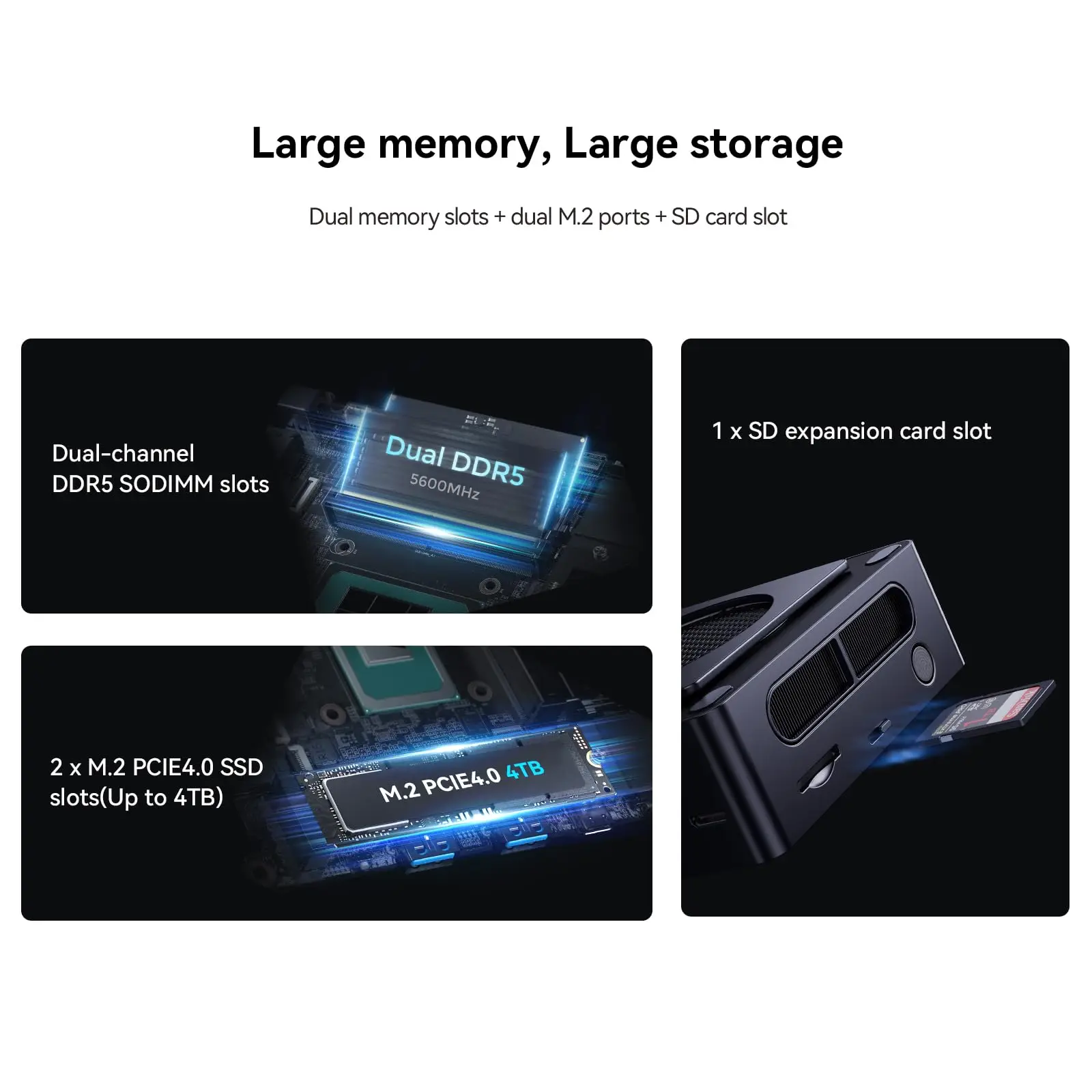 AtomMan Mini PC X7 Ti Intel Ultra 9-185H 4 inch Screen 2*USB4 2*5G RJ45 Camera Oculink Windows 11 Gaming PC Mini Computer WiFi7