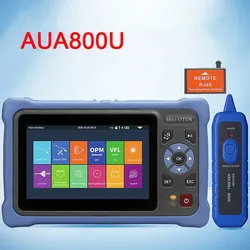 Maxgeek AUA800U UPC / AUA800A APC Port Multifunctional Mini OTDR Optical Time Domain Reflectometer 100KM 4.3-inch Touch Screen