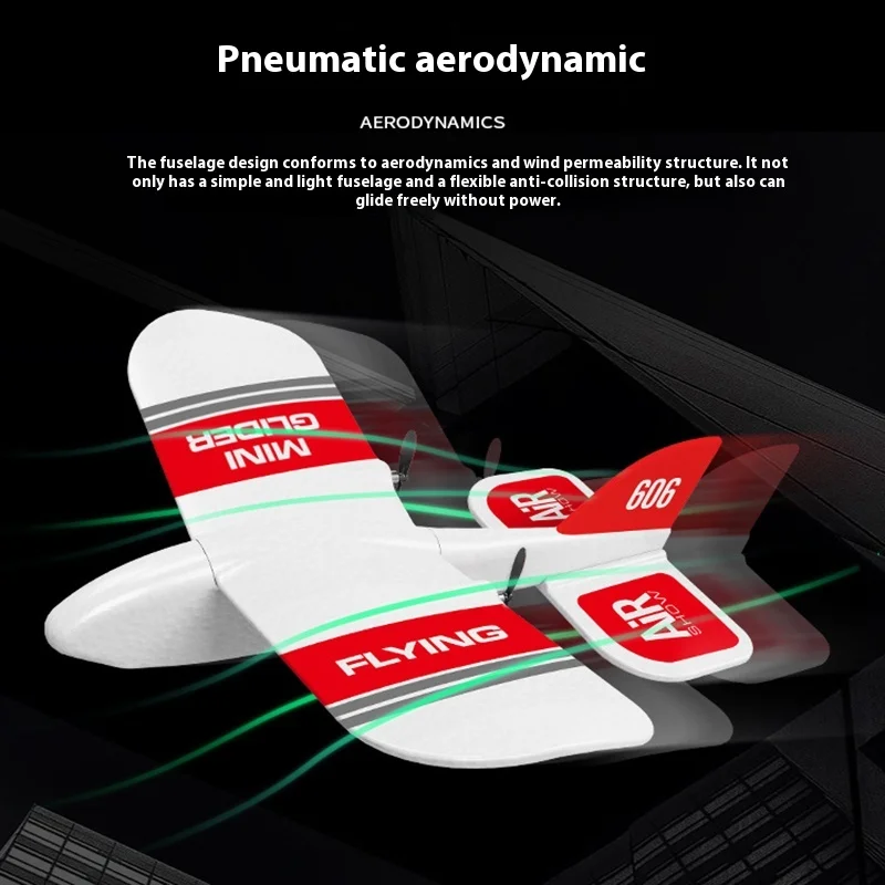 Jouet électrique pour enfants, petit avion solitaire à distance, modèle Kf606, ailes de partenaires, degré de chute