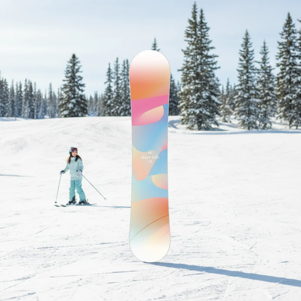 Premium Quality Cocktail Color Alpine Snowboard for Adult Women Beginner All Mountain Two Way Flatboard Design