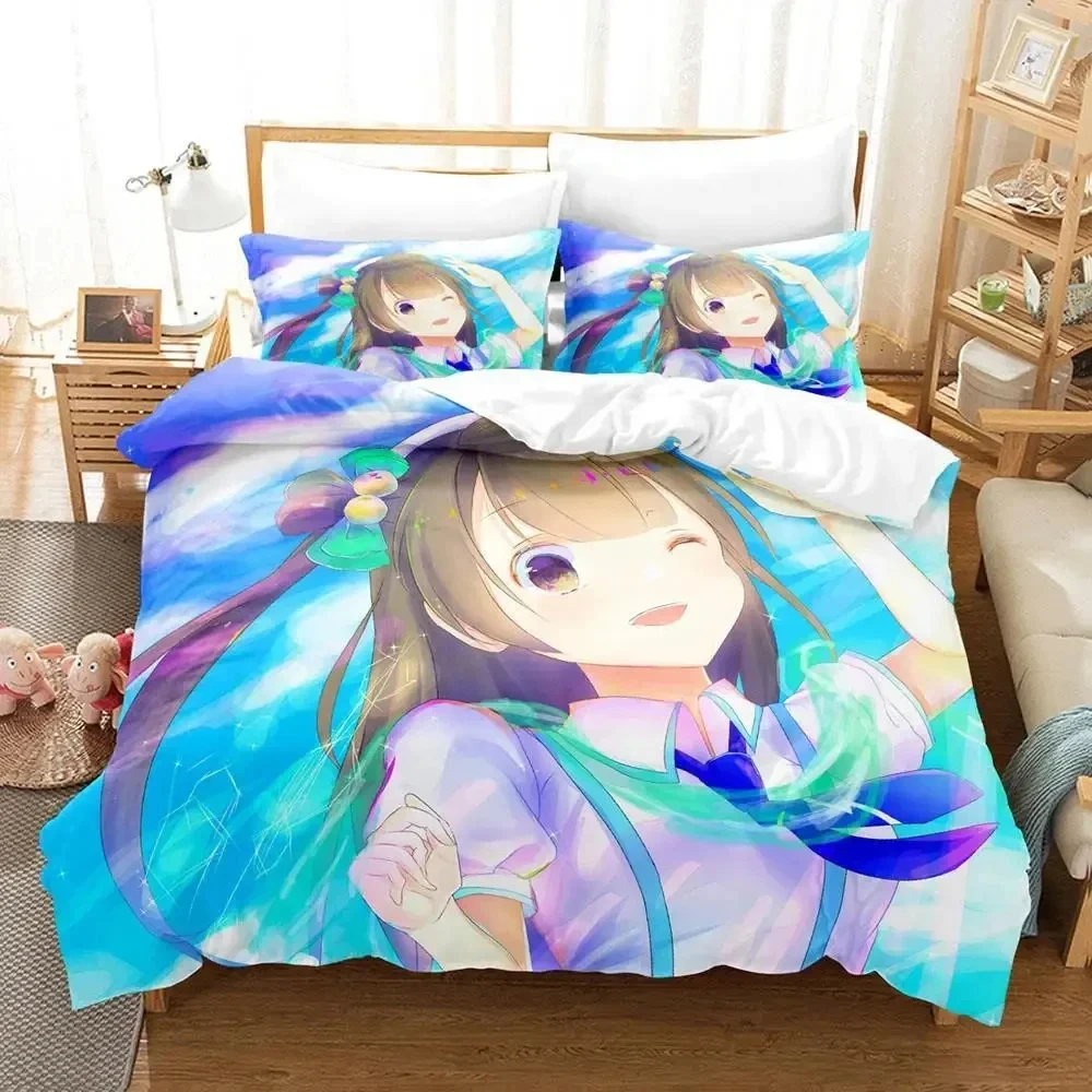 Anime Chieri Ogata Bedding Set,Duvet Cover Comforter Bed Set Quilt Cover Pillowcase,King Queen Twin Size Boys Girls Adults