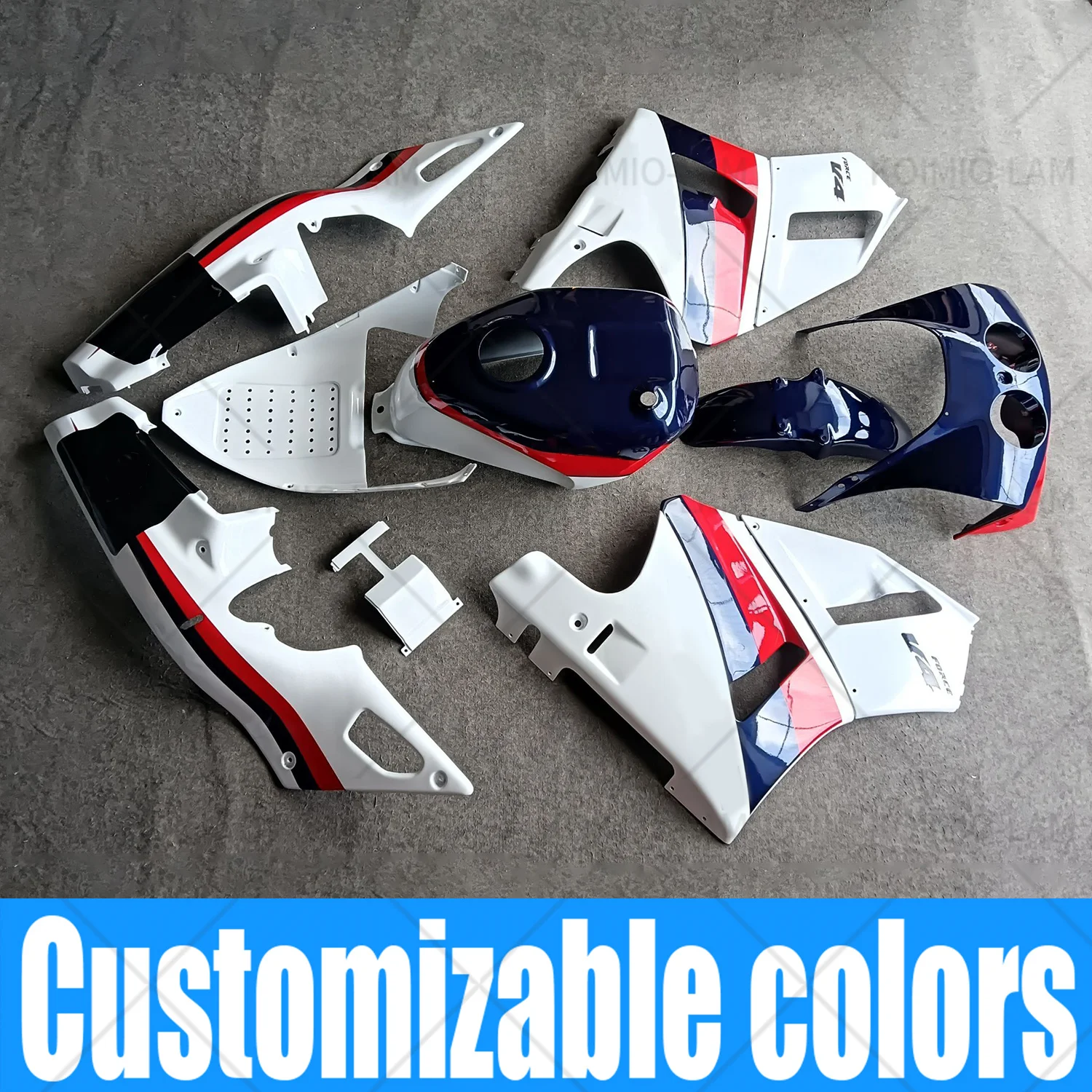 Customizable Fit For 1988 - 1992 VFR400 NC30 VFR 400 1989 1990 1991 Motorcycle Bodywork Fairing Kit Set
