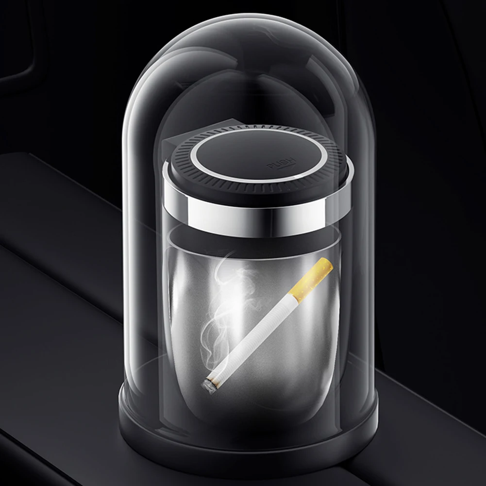 

Портативные автомобильные пепельницы с крышкой/светодиодной подсветкой, съемные металлические автомобильные пепельницы, автомобильные аксессуары