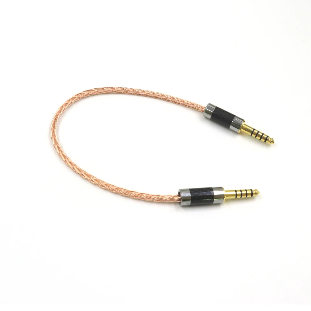 シングルクリスタル銅4.4mmのバランスの取れたオス-メスオーディオアダプター4.4,ケーブル4.4オスからオスのアダプター