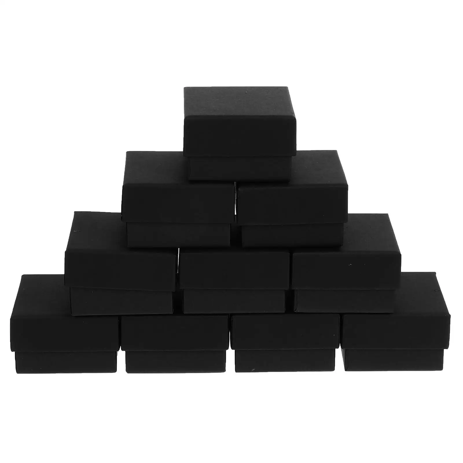 

24pcs Jewelry Packaging Box Kraft Paper Retro Style Necklace Ring Earring Storage Gift Container ganizer Boxes