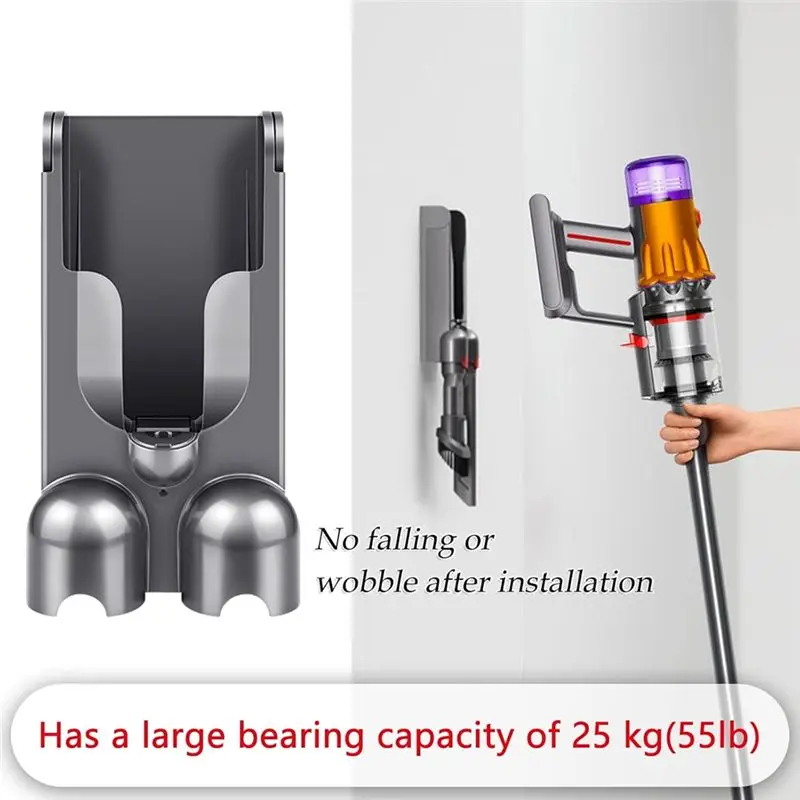 A11E-Wall Mount Docking Station For Dyson V10slim V12 Cordless Stick Vacuum Cleaner Attachments Charging Base Rack