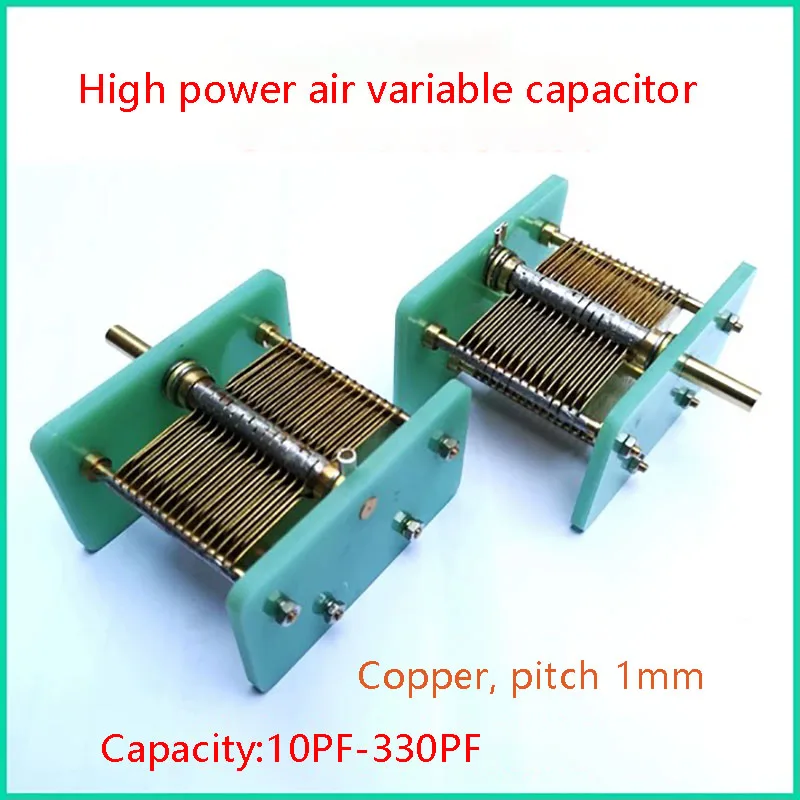 High-Power Air Variable Capacitor Semi-Handmade Air-Adjusted Capacitor Capacity 10PF-330PF