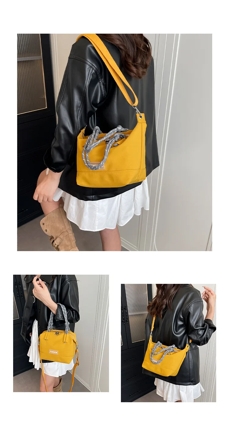 

Стильная женская мини-квадратная сумка 2025 года — однотонная сумка через плечо цвета дофамина для работы