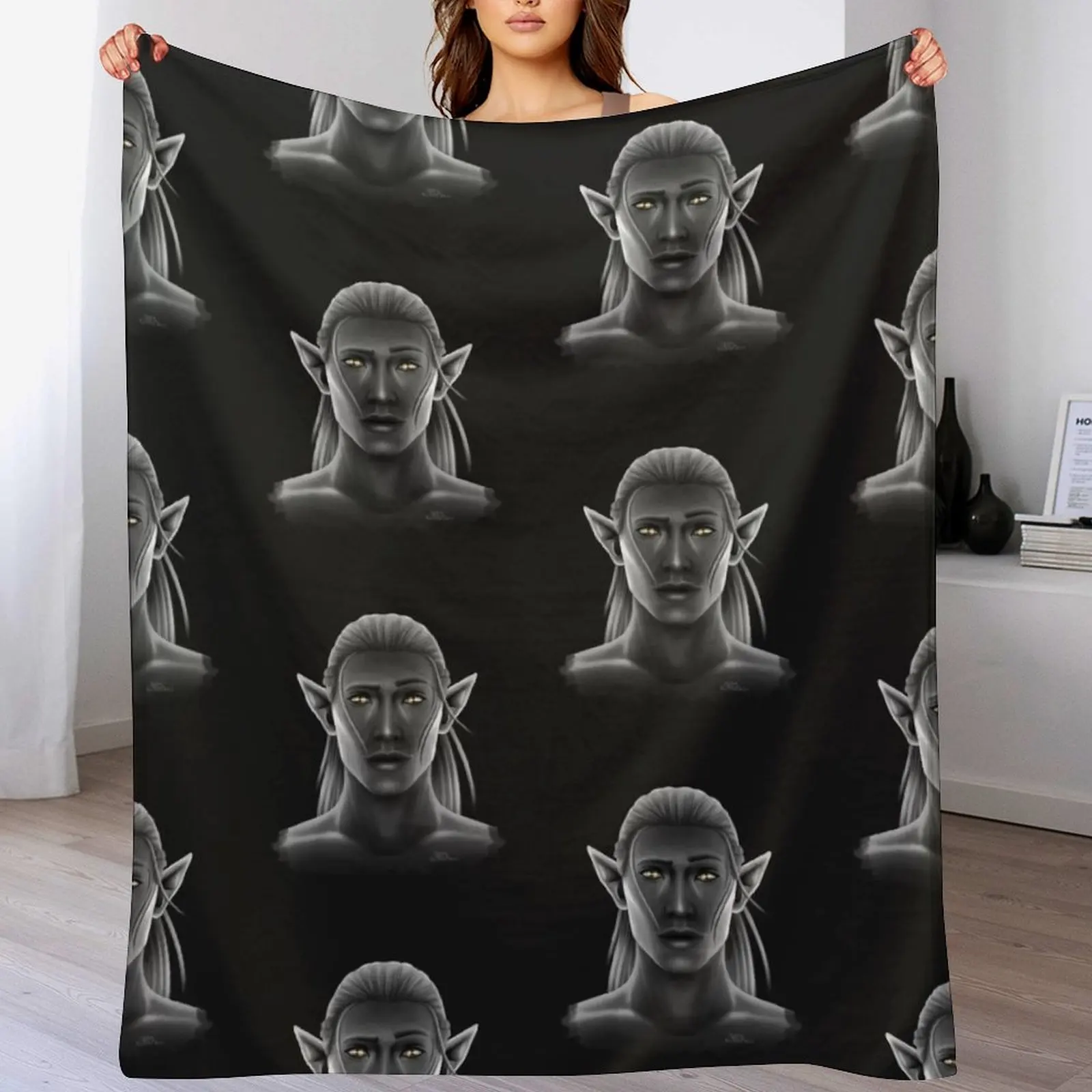 

Zevran Bust Throw Blanket Fuzzy Plush Throw Blanket for Sofa Chair