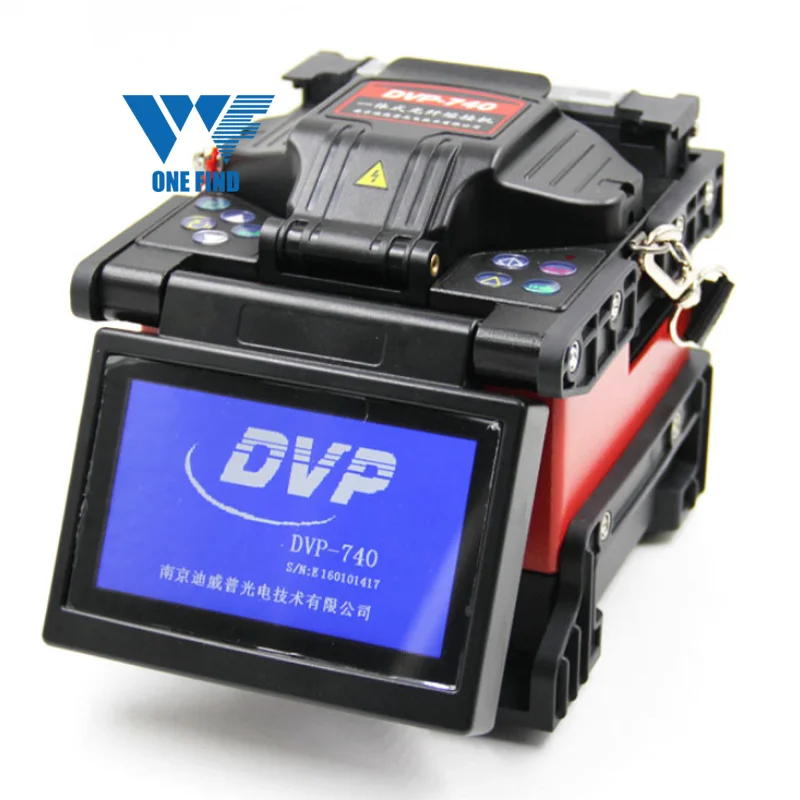 Proveedor Chino DVP 740 Fusionadora de Fibra Óptica con Cortadora de Fibra, Máquina de Empalme de Fibra Óptica con Batería