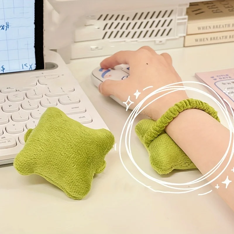Almofada de Pulso Multiuso para Mouse, Protetores de Pulso para Mouse, Faixa de Cabelo, Almofada de Pulso Macia e Livremente Móvel para Trabalhadores de Escritório e Gamers