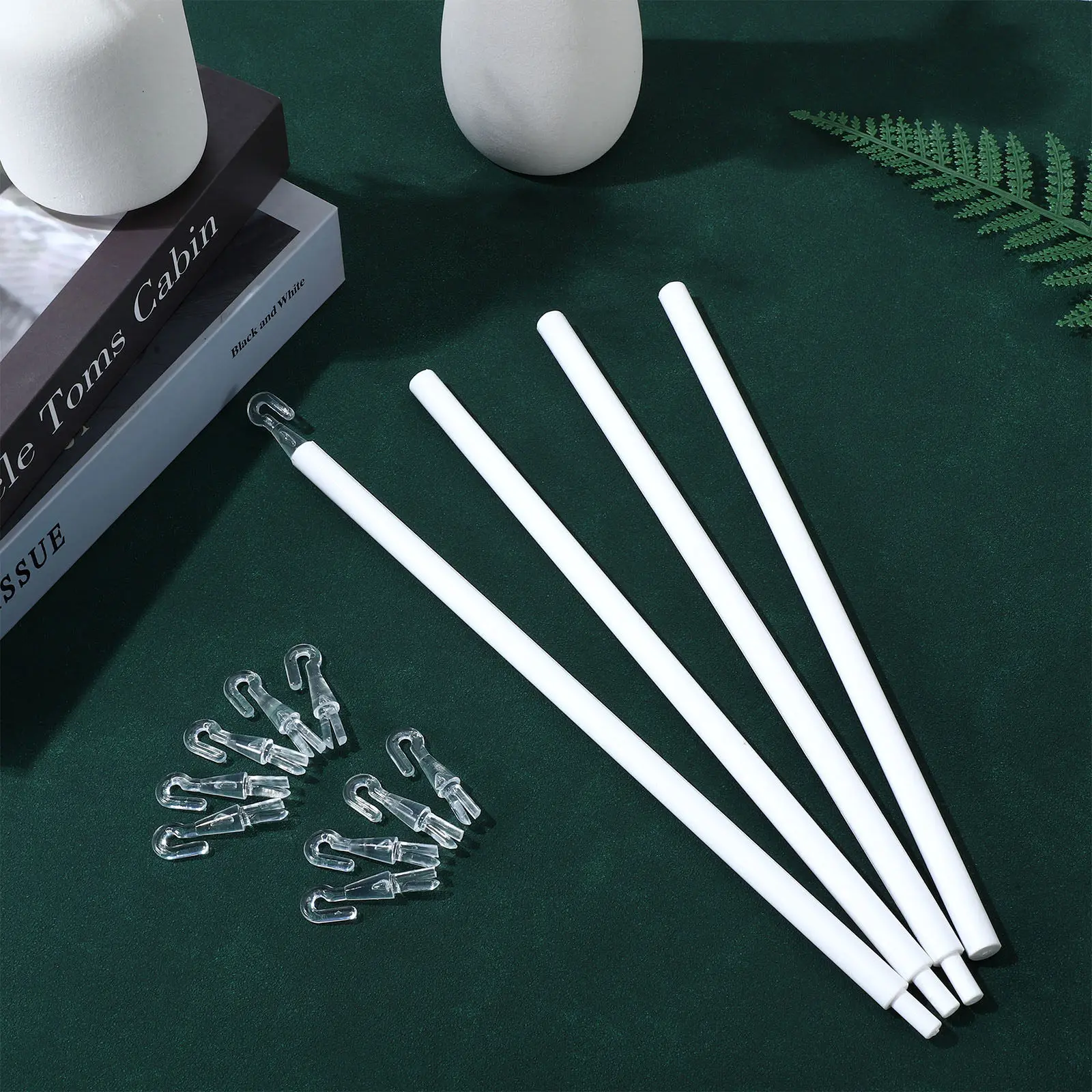 

Комплект пластиковых наклонных штанг для жалюзи с крючком, усиленный тяговый стержень для штор, аксессуары для открывания окон