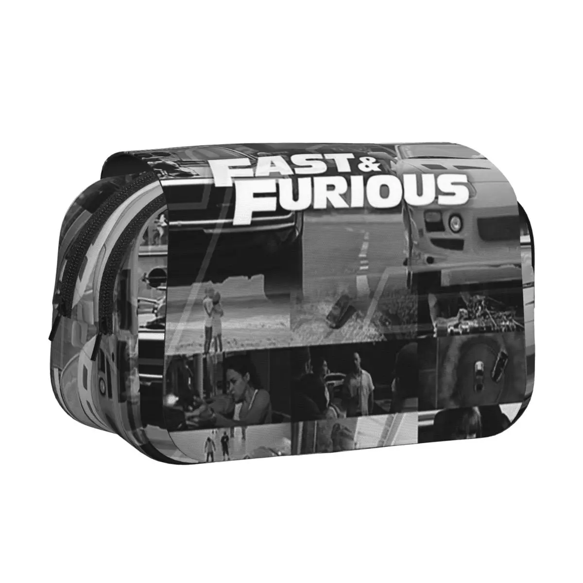 Fast And Furious Is History Of Legend Pencil Case Pen Holder Hard Shell Leather Large Capacity Pen Box Pencil