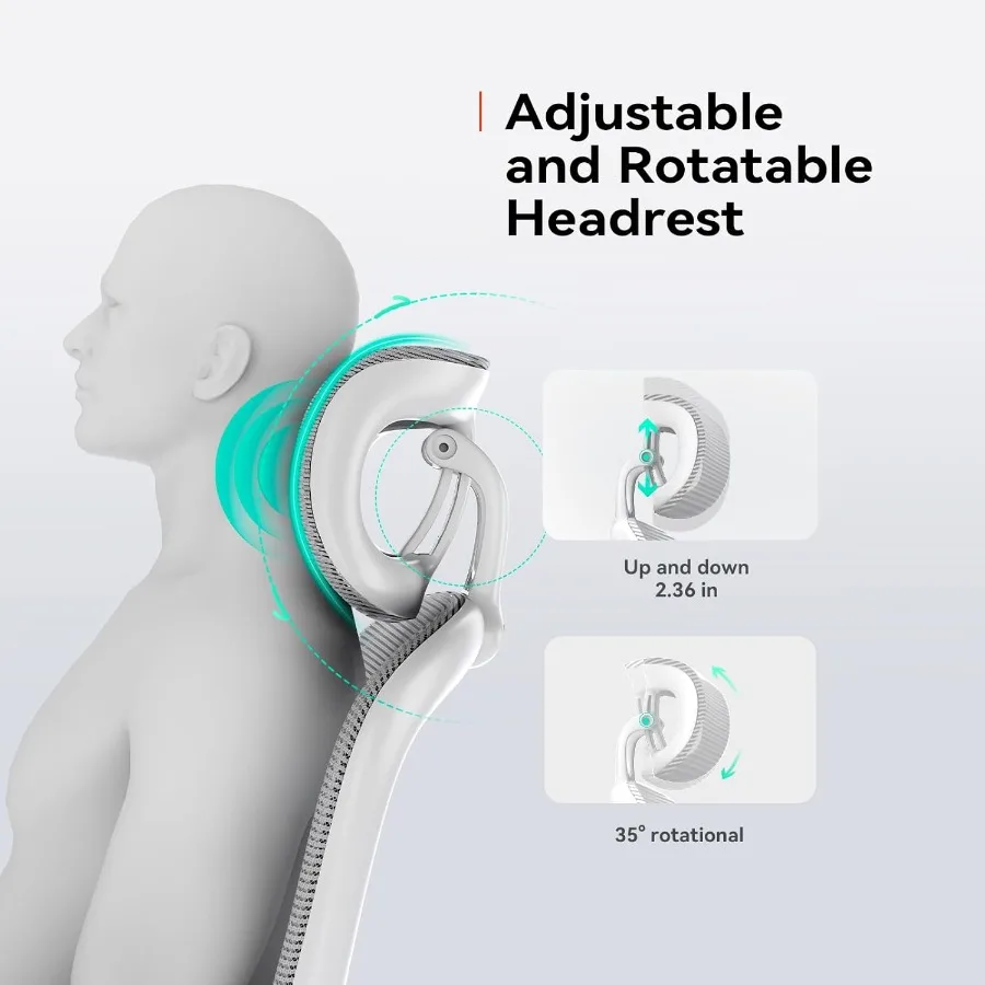 M102C Ergonomic Office Chair High Back Desk Chair with 3D Armrests UpDown Lumbar Support Swivel Computer Task Chair with Adjust