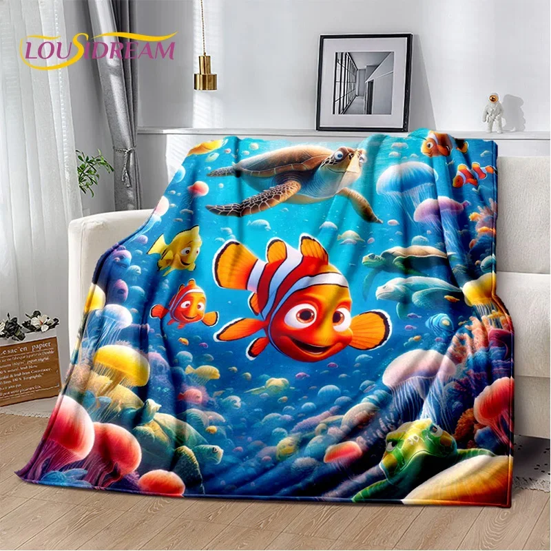 Cartoon 29 Style Cute Finding Nemo Sea World Blanket,Flannel Soft Throw Blanket for Home Bedroom Bed Sofa Picnic Office Kid Gift