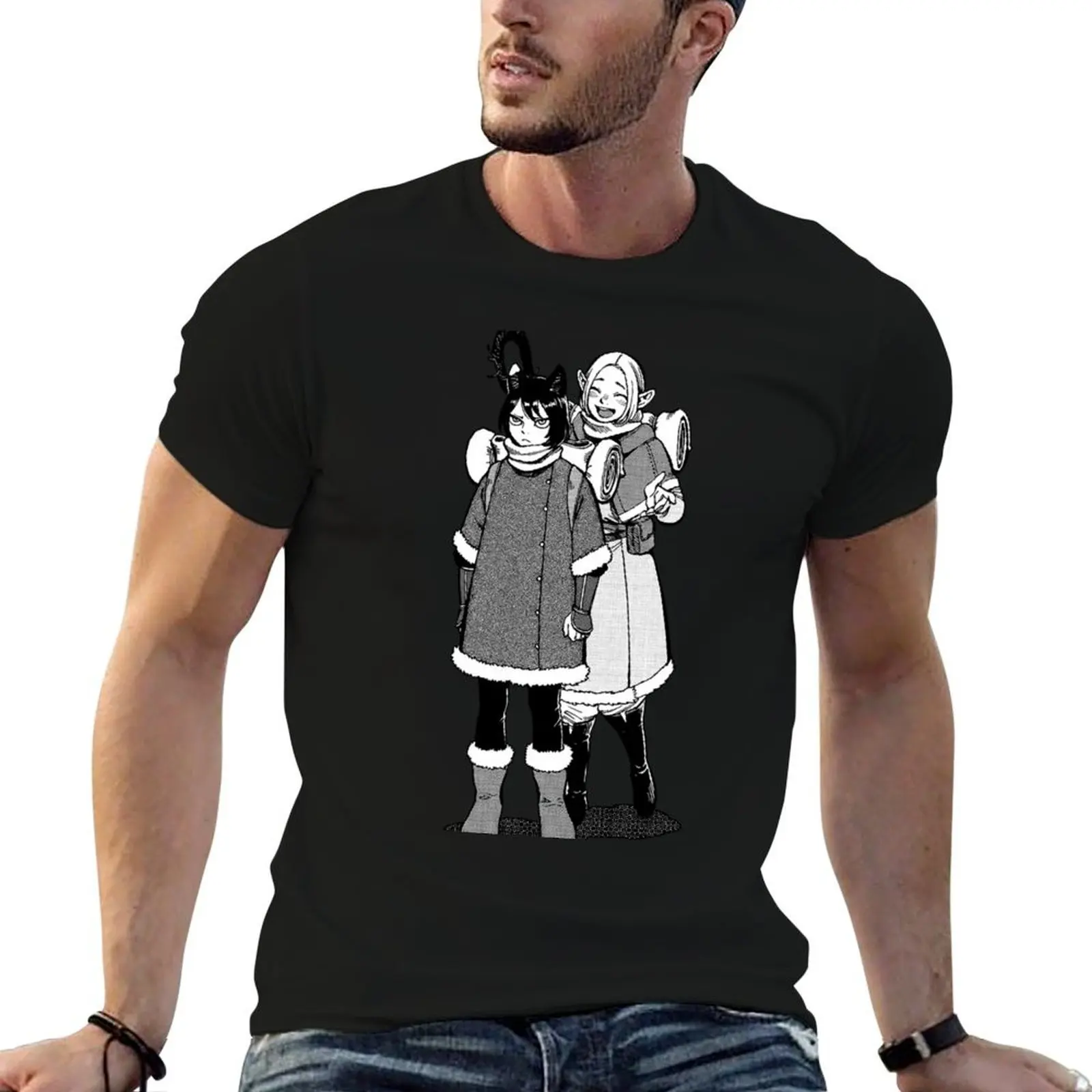 dungeon meshi T-Shirt designer shirts baggy shirts Men's cotton t-shirt